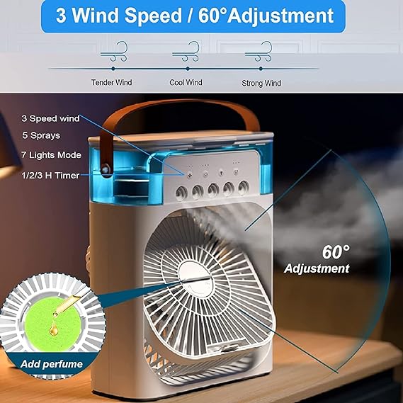 USB Mini Air Cooler – Portable Household Cooling Fan