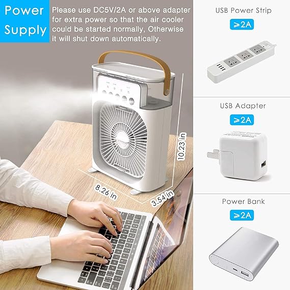 USB Mini Air Cooler – Portable Household Cooling Fan