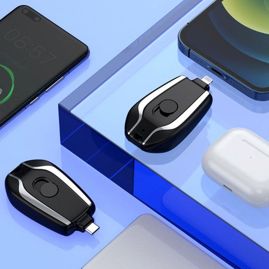 New Power Pod Portable Emergency Keychain Power Bank for iPhone High Speed Instant Plug and Play Compact External Backup Battery Mobile Accessory Pod