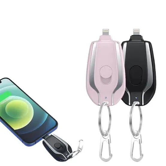 New Power Pod Portable Emergency Keychain Power Bank for iPhone High Speed Instant Plug and Play Compact External Backup Battery Mobile Accessory Pod